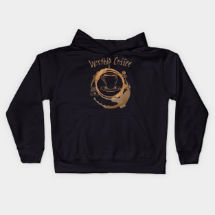 Worship Coffee Kids Hoodie